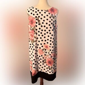 Alyx sleeveless dress, floral day dress, back zipper, size 14